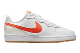 NNEKG Older Boys Court Borough Low 2 Grade School Sneakers (White Orange Summit White Sail Size 7 US)