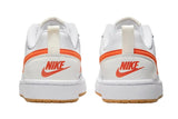 NNEKG Older Boys Court Borough Low 2 Grade School Sneakers (White Orange Summit White Sail Size 7 US)
