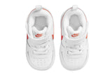 NNEKG Toddler Boys Court Borough Low 2 BTV Velcro Sneakers (White Orange Summit White Sail Size 3 US)
