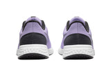 NNEKG Older Girls Revolution 5 Grade School Sports Shoes (Lilac Metallic Silver Dark Smoke Grey White Size 5