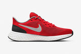 NNEKG Kids Revolution 5 Grade School Casual Shoe (University Red Light Smoke Grey Black White Size 4Y US)
