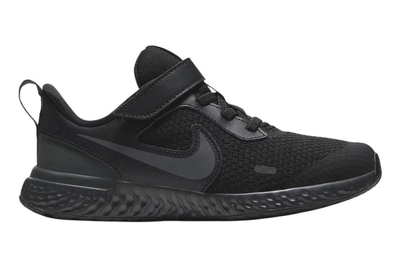 NNEKG Boys Revolution 5 Pre School Velcro Running Shoes (Black Black Anthracite Size 11C US)