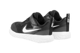NNEKG Boys Revolution 5 Toddler Velcro Running Shoes (Black White Anthracite Size 4C US)