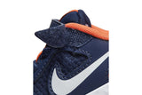 NNEKG Boys Revolution 5 Infant Toddler Velcro Running Shoes (Midnight Navy White Orange Size 4 US)