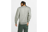 NNEKG Mens Sportswear Club French Terry Crew Sweatshirt (Dark Grey Heather White Size XL)