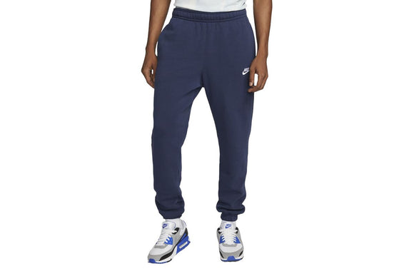 NNEKG Mens Sportswear Club Cuffed Pants (Midnight Navy Midnight Navy White Size M)