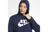 NNEKG Mens Sportswear Club Pullover GX Hoodie (Midnight Navy Midnight Navy White Size 2XL)