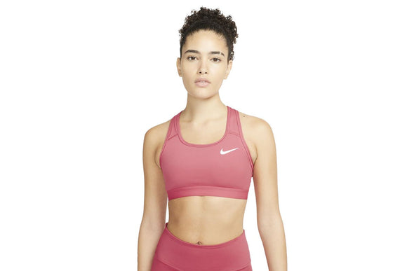 NNEKG Womens Dri FIT Swoosh Band Non Padded Bra (Archaeo Pink Archaeo Pink White Size XL)