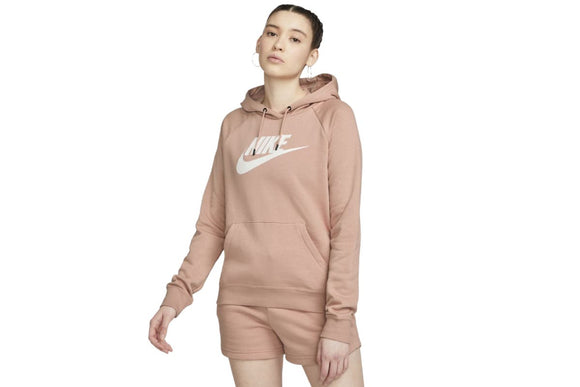 NNEKG Womens Sportswear Essential Fleece GX Hoodie (Rose Whisper White Size L)