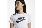 NNEKG Womens Sportswear Essential Icon Futura Tee (White Black Size M)