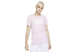 NNEKG Womens Sportswear Essential Icon Futura Tee (Regal Pink White Size XL)