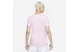 NNEKG Womens Sportswear Essential Icon Futura Tee (Regal Pink White Size XL)