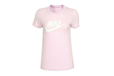 NNEKG Womens Sportswear Essential Icon Futura Tee (Regal Pink White Size XL)