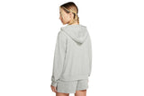 NNEKG Womens Sportswear Vintage Gym Jersey Full Zip Hoodie (Dark Grey Heather Sail Size XL)