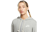 NNEKG Womens Sportswear Vintage Gym Jersey Full Zip Hoodie (Dark Grey Heather Sail Size XL)