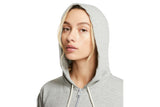 NNEKG Womens Sportswear Vintage Gym Jersey Full Zip Hoodie (Dark Grey Heather Sail Size XS)
