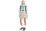 NNEKG Womens Sportswear Vintage Gym Jersey Full Zip Hoodie (Dark Grey Heather Sail Size XS)