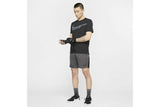 NNEKG Mens Dri FIT Knit Train Shorts (Iron Grey Black Black Size 2XL)