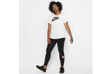 NNEKG Womens Sportswear Essential Futura Plus Tee (White Black Size 1X)
