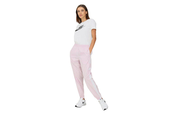 NNEKG Womens Sportswear Repel Woven High Rise Pants (Regal Pink White White Size S)