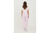 NNEKG Womens Sportswear Repel Woven High Rise Pants (Regal Pink White White Size M)