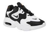 NNEKG Womens Air Max 2X Casual Shoes (White Black White Size 10 US)