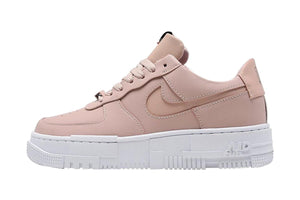 NNEKG Womens AF1 Pixel Shoe (Particle Beige Black White Particle Beige Size 7 US)