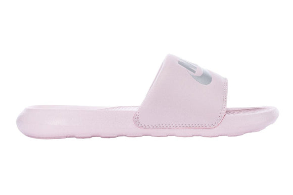 NNEKG Womens Victori One Slides (Barely Rose Metallic Silver Barely Rose Size 9 US)