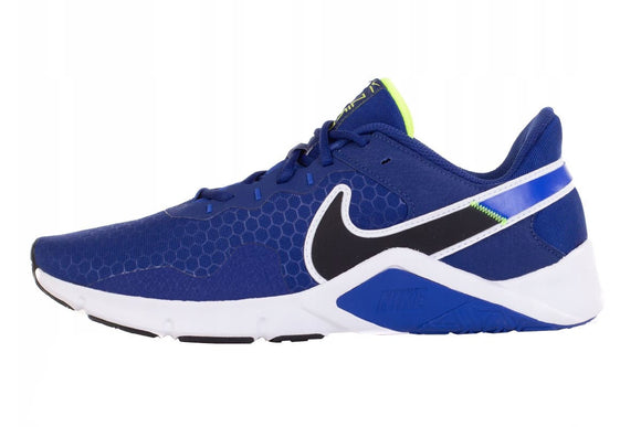 NNEKG Mens Legend Essential 2 Training Shoes (Deep Royal Blue Black Racer Blue Vo Light White Size 13 US)