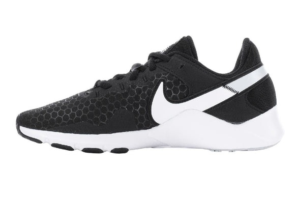 NNEKG Womens Legend Essential 2 Training Shoes (Black White Pure Platinum Size 9.5 US)