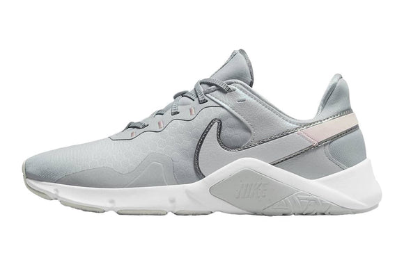 NNEKG Womens Legend Essential 2 Training Shoes (Grey Fog Metallic Pewter Pale Coral White Size 8.5 US)