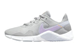 NNEKG Womens Legend Essential 2 Running Shoes (Wolf Grey Lilac Ghost Atomic Orange White Pure Platinum Size 9.5 US)