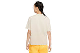 NNEKG Womens Sportswear Essential Boyfriend Short Sleeve Top (Oatmeal Black Size XL)