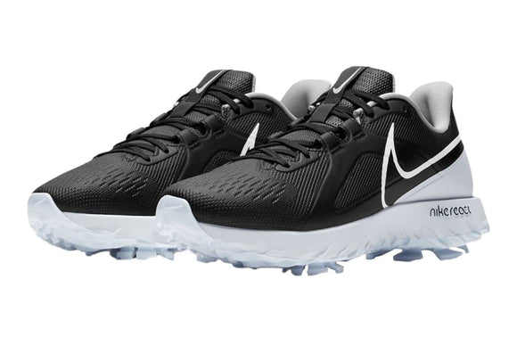 NNEKG Mens React Infinity Pro Golf Shoes (Black White Metallic Platinum Size 8.5 US)