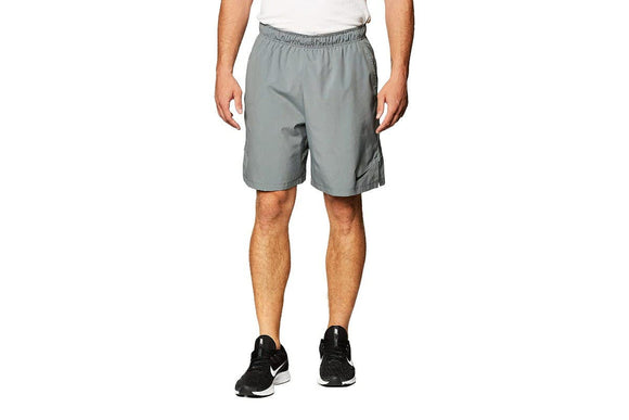 NNEKG Mens Dri FIT Flex Woven Shorts (Smoke Grey Black Size M)