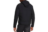 NNEKG Mens Aerolayer Running Jacket (Black Black Reflective Silver Size M)