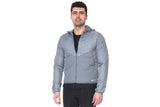 NNEKG Mens Aerolayer Running Jacket (Smoke Grey Reflective Silver Size 2XL)