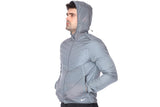 NNEKG Mens Aerolayer Running Jacket (Smoke Grey Reflective Silver Size L)