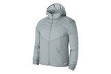 NNEKG Mens Aerolayer Running Jacket (Smoke Grey Reflective Silver Size 2XL)