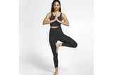 NNEKG Womens The Yoga Luxe Crop Tank (Black Dark Smoke Grey Size XL)