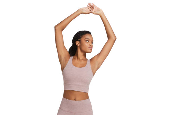 NNEKG Womens Yoga Luxe Crop Tank (Smokey Mauve Heather Smokey Mauve Size S)