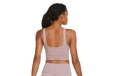 NNEKG Womens Yoga Luxe Crop Tank (Smokey Mauve Heather Smokey Mauve Size S)