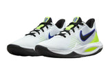 NNEKG Mens Precision V Basketball Shoes (White Black Barely Volt Volt Indigo Burst Size 12 US)