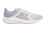 NNEKG Mens Downshifter 11 Running Shoes (Platinum Tint Summit White Wolf Grey Chile Red White Size 10 US)