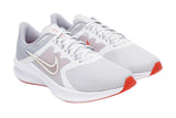 NNEKG Mens Downshifter 11 Running Shoes (Platinum Tint Summit White Wolf Grey Chile Red White Size 11 US)