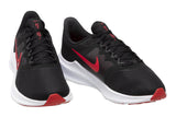NNEKG Mens Downshifter 11 Running Shoes (Black University Red White Dark Smoke Grey Size 13 US)