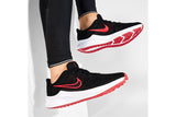 NNEKG Mens Downshifter 11 Running Shoes (Black University Red White Dark Smoke Grey Size 13 US)