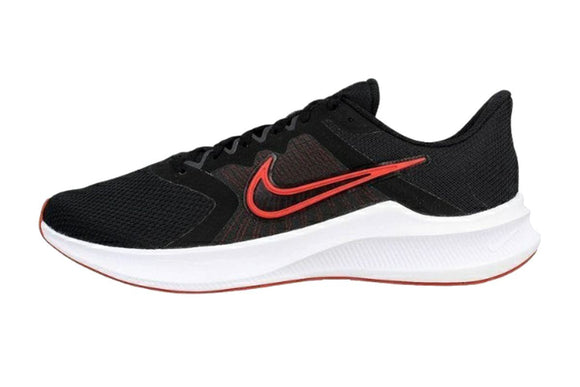 NNEKG Mens Downshifter 11 Running Shoes (Black Univ Red White Dk Smoke Grey Size 7.5 US)
