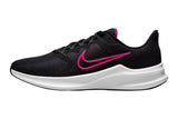 NNEKG Womens Downshifter 11 Running Shoes (Black Fireberry Dark Smoke Grey White Size 9.5 US)