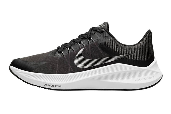 NNEKG Womens Winflo 8 Running Shoes (Black White Dark Smoke Grey Light Smoke Grey Size 8 US)